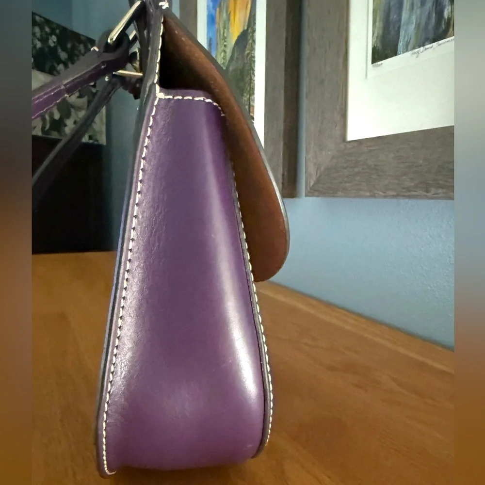 Dooney & Bourke Alto Collection Happy Bag Crossbody, Purple - Picture 6 of 9